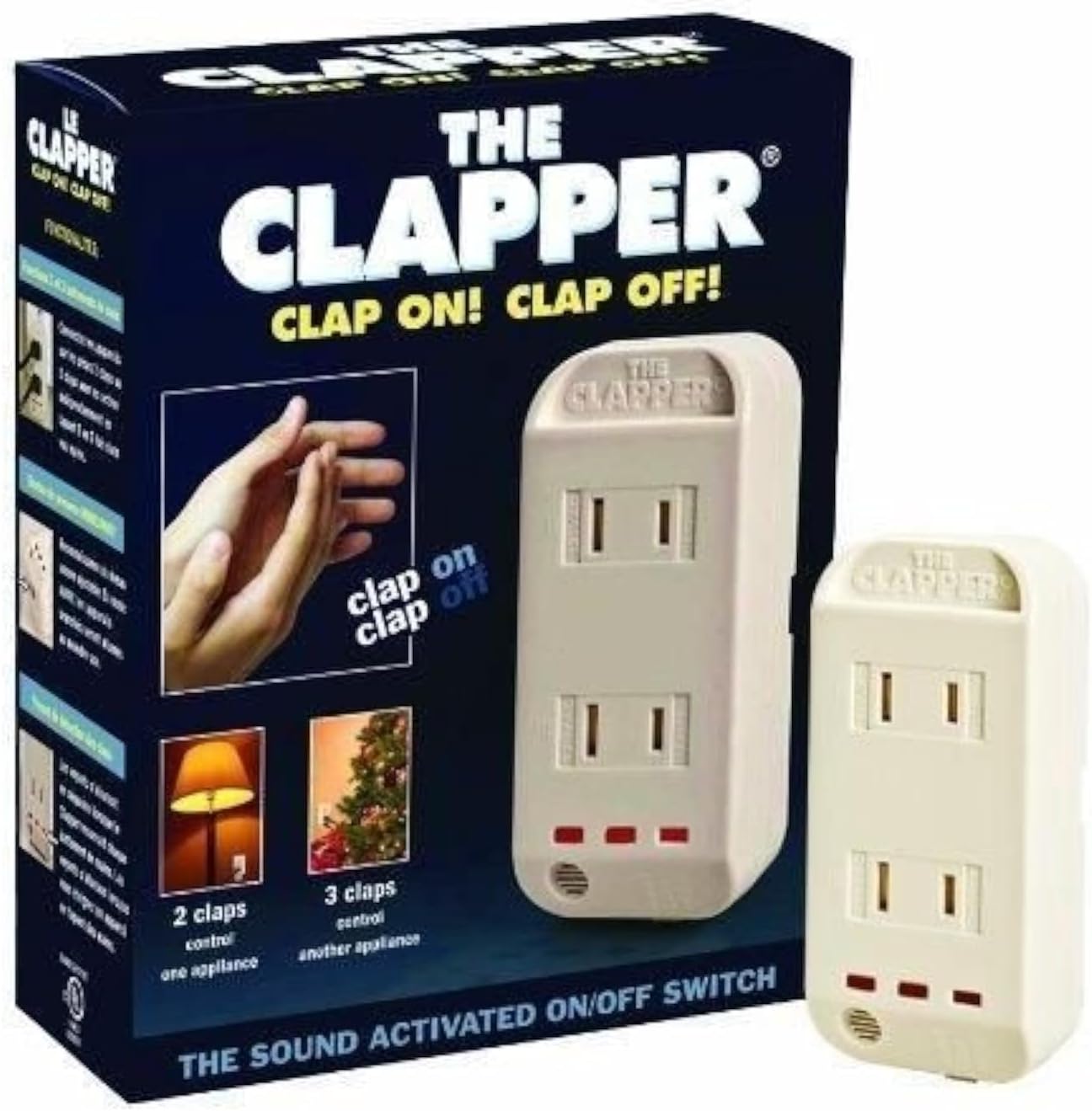 The Clapper Sound Activated On/off Switch, 1 Each