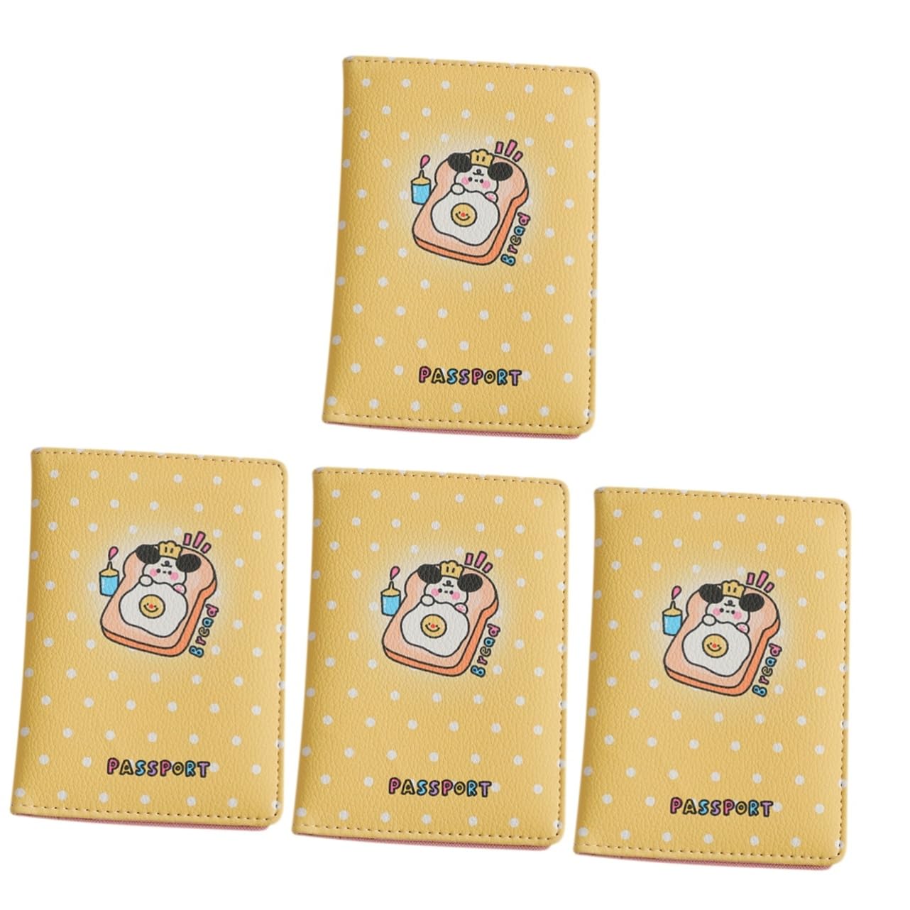 PACKOVE 4pezzi Portadocumenti Per Passaporto Pu Leggero e Resistente Organizer Di Viaggio Multiuso Per Documenti e Carte Design Semplice e Pratico Per Uso Quotidiano e Occasioni Formali