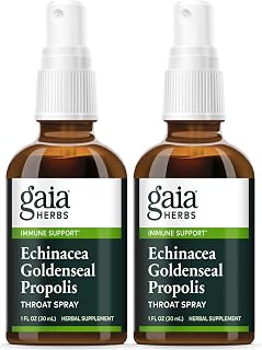 Gaia Herbs Echinacea Goldenseal Propolis Throat Spray- Supports Healthy Immune Response, 1 Fl Oz (Pack of 2)