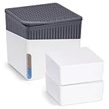 WENKO Raumentfeuchter Mod. Cube mit 2 x 1000 g Entfeuchter Granulat, für Räume bis...