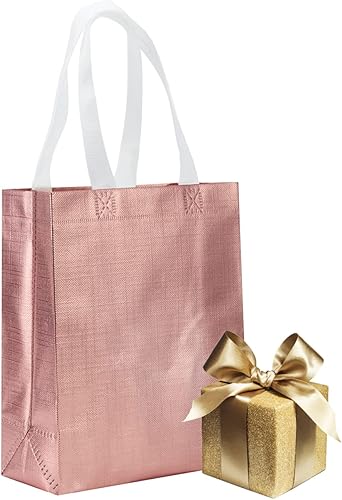 Miniatura 3 de Bolsas de regalo reutilizables de 8 x 4 x 10 pulgadas con asas para cumpleaños, Navidad, fiesta, regalo, paquete de 12