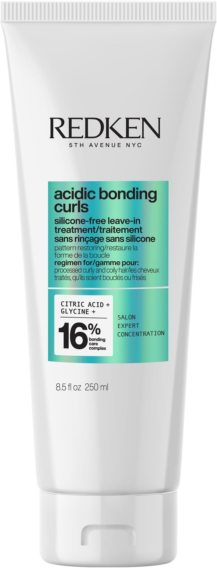 Acidic Bonding Curls Leave-In Treatment For Curly & Coily Hair - Heat Protectant, Repairs & Defines Damaged Curls, Detangles & Conditions