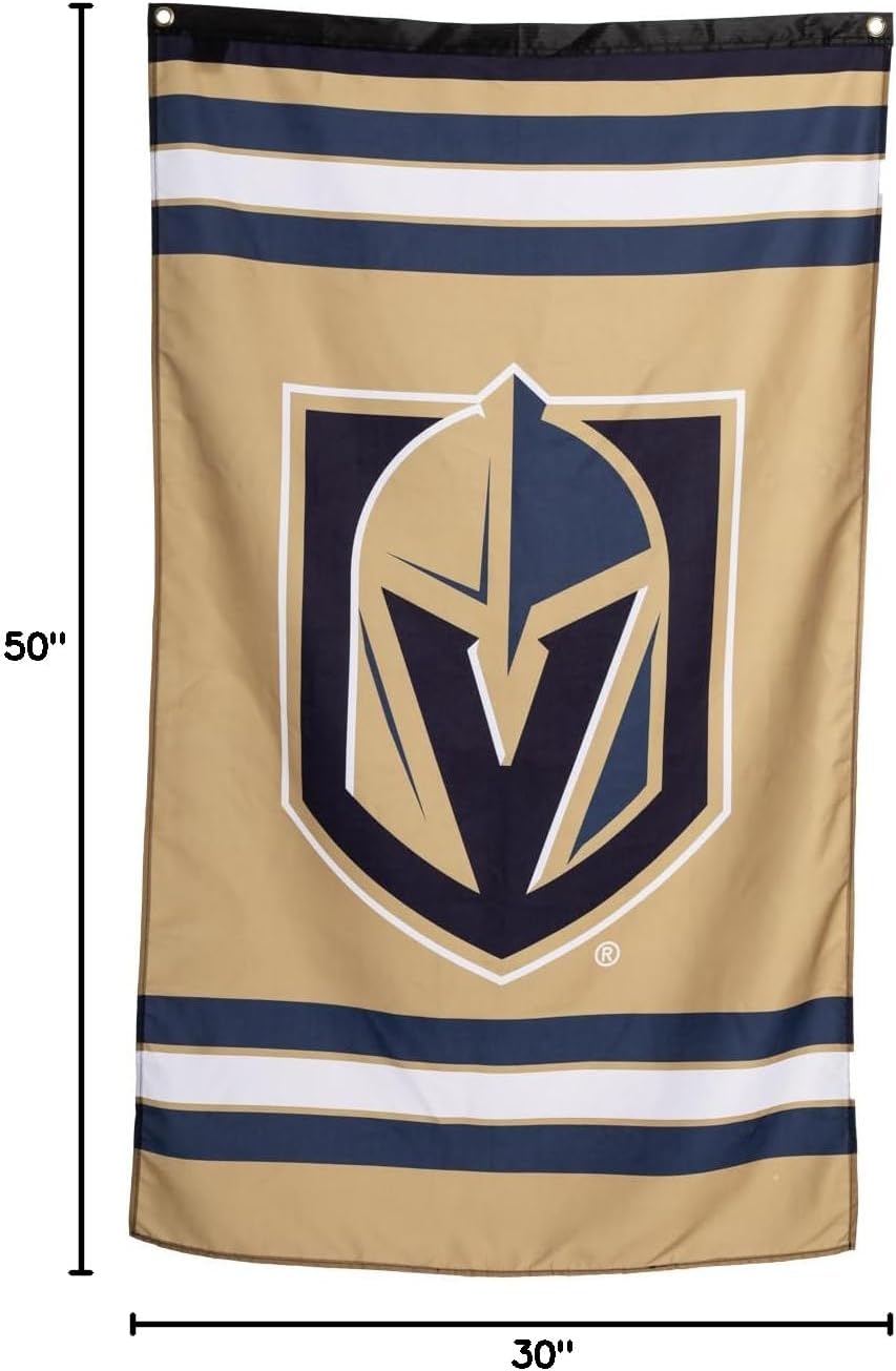 Calhoun NHL Officially Licensed Indoor Team Logo Wall Banner - Vegas Golden Knights (30" by 50")