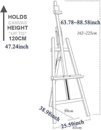 Miniatura 2 de Mont Marte Caballete de suelo con inclinación de madera de haya