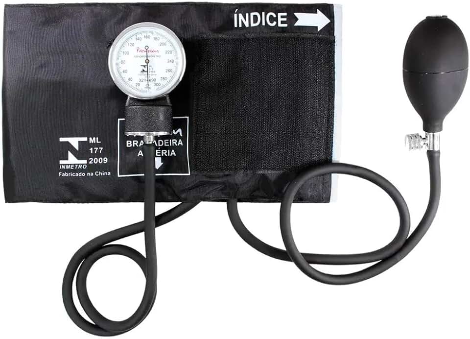 Esfigmomanômetro Aneroide Premium - Cores (Preto)