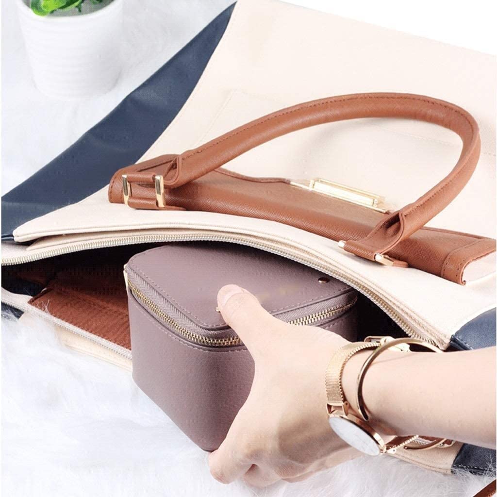 Organizer na Biżuterię Szkatułka na Biżuterię Travel Jewelry Organizer Kwadratowy Mały Futerał Do Przechowywania Biżuterii Ze Skóry PU Z Zamkiem Błyskawicznym Przenośny Do Naszyjnika Wisiorek Pierście