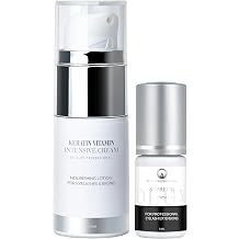 DLUX PROFESSIONAL Eyelash Extension Glue + Lash & Brow Growth Treatment Serum 0.5 Sec Fast Dry Lash Glue with Keratin Enhancing Serum for Lash Extensions & Aftercare