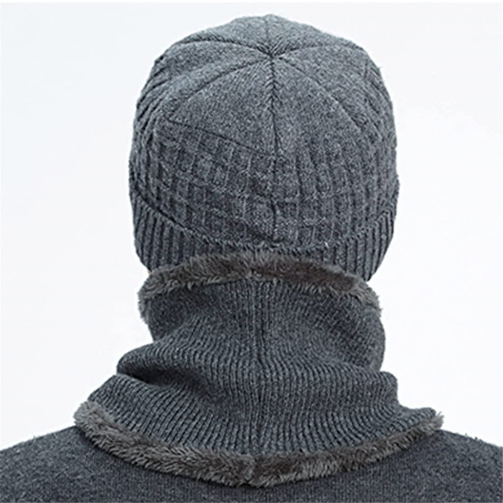 Wintermütze, Beanies, Mützen, Wintermützen für Männer und Frauen, Wollschal, Mützen, Sturmhaube, Motorhaube, Strickmütze (Farbe: D, Größe: Talla ?nica) (D Talla ?nica)