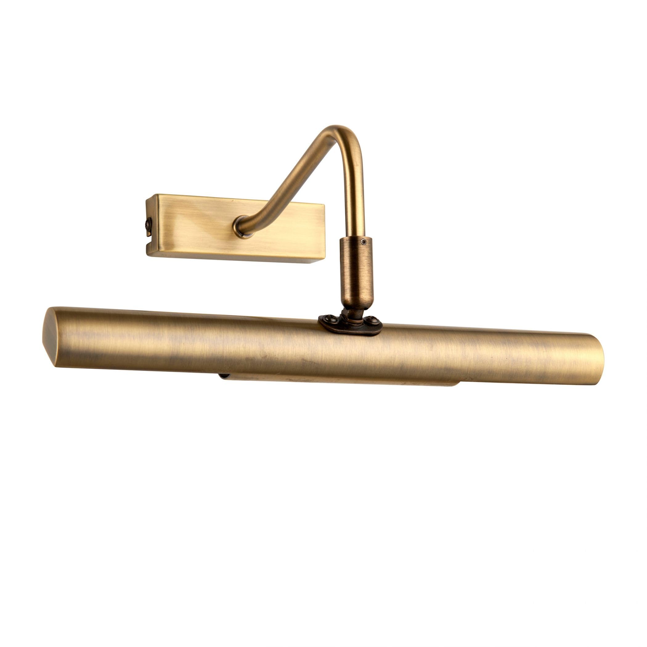 Wall Light Brass Linton Picture Antique Endon PL-LEDG9-AN