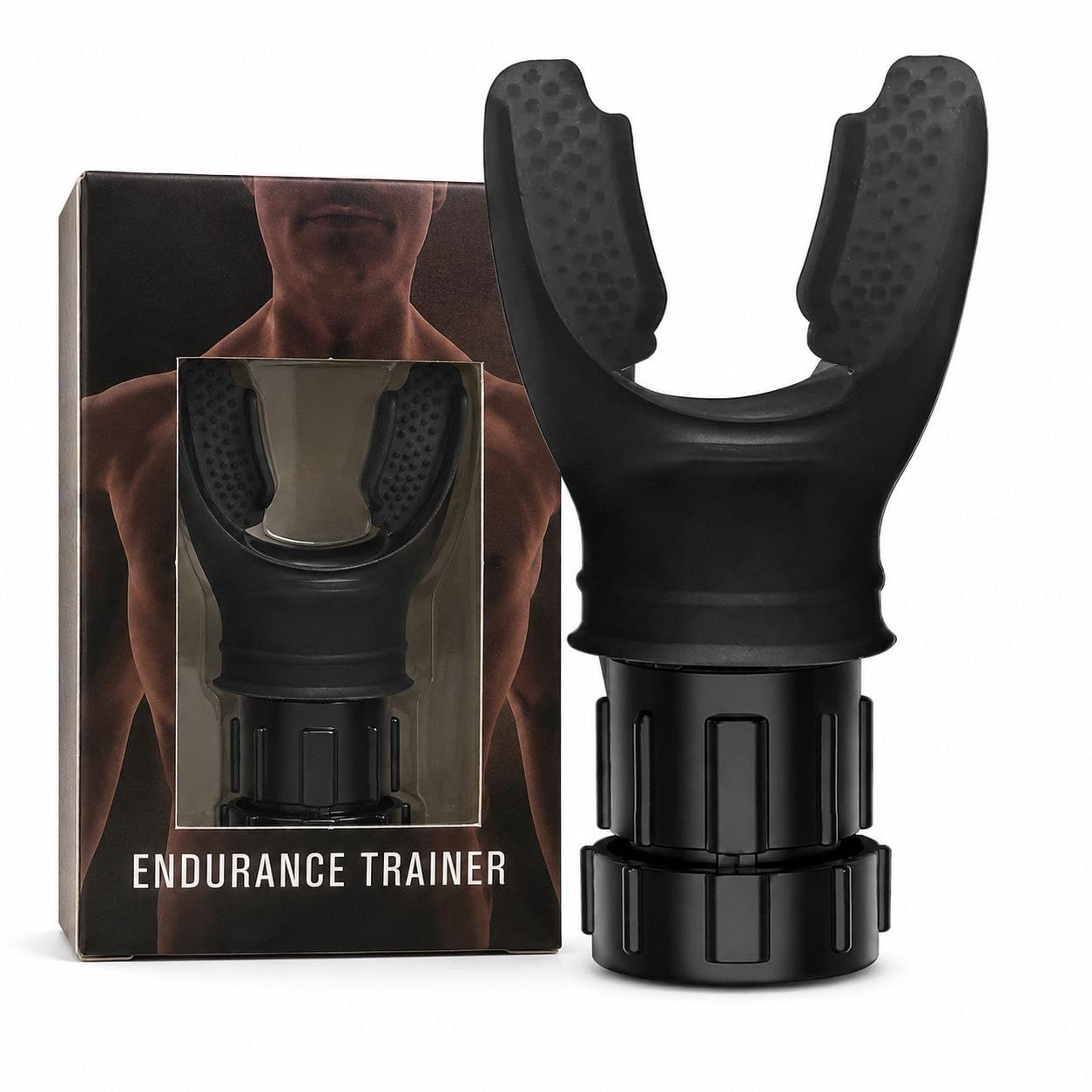 Endurance Trainer Respiratory Training Device, Adjustable Resistance, Medical-Grade Silicone, Battery-Free-image-0