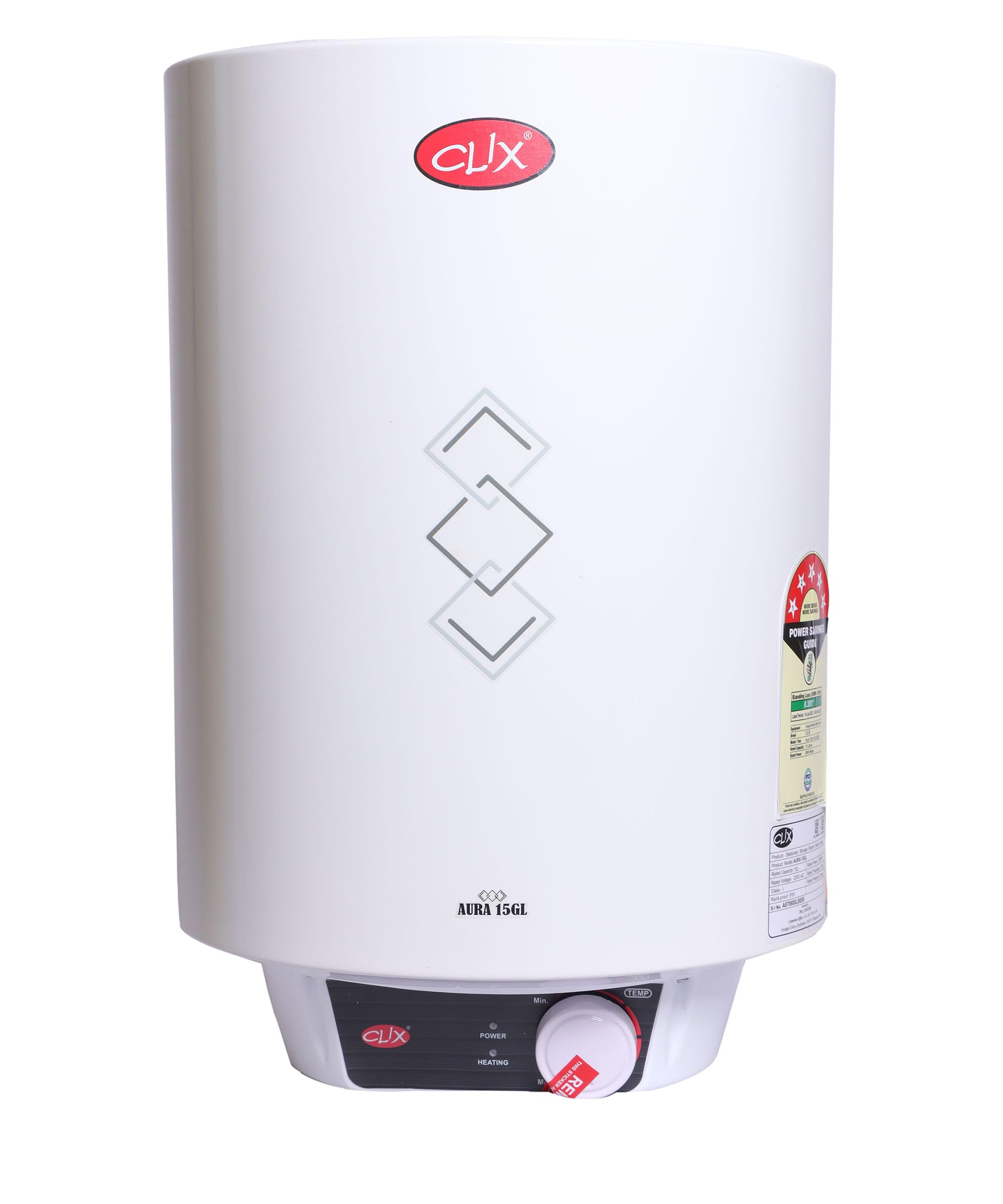 Clix Aura 15-Litre Storage Geyser | Fast Heating, Durable Build, Safety Protection | Ideal for Household Use-image-22
