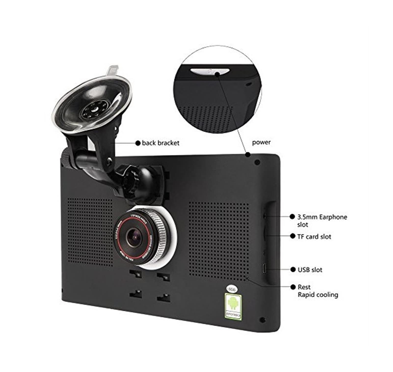 9 Pulgadas 2 en 1 camión GPS dvr Sistema de navegación de tabletas 1g 16g con el Mapa Completo de la UE