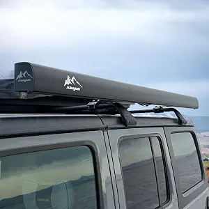 Aluminum Car Side Awning, 6.56 x 8.53 ft, Waterproof & UV Protection, Quick Setup for Camping & Travel