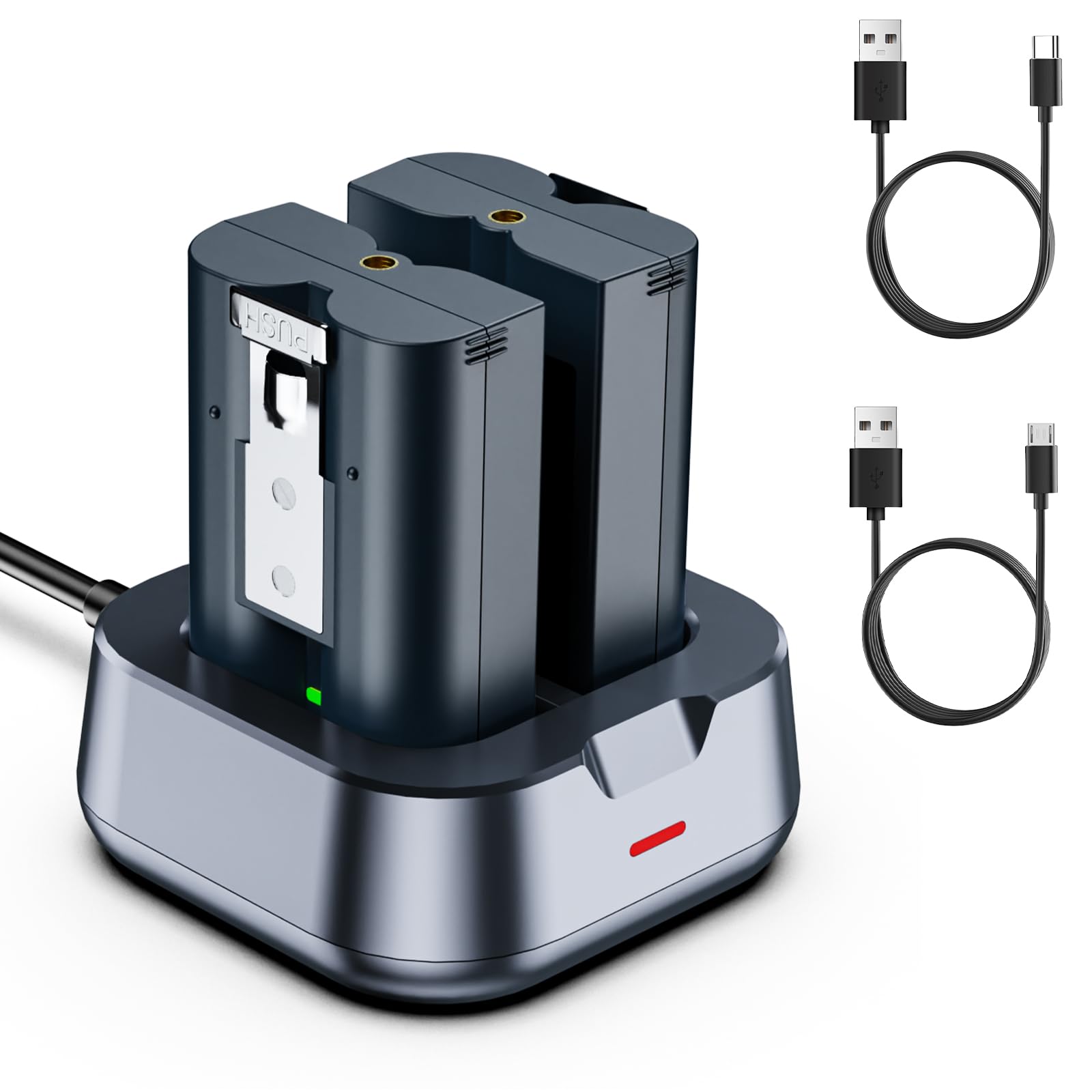 Akku Kompatibel mit Ring Kameras, 7200mAh 3,65 V Lithium-Ionen Batterie mit Ladestation für Ring Doorbell 2/3/3+/4, Stick Up Cam(2. und 3. Gen) und Spotlight Cam