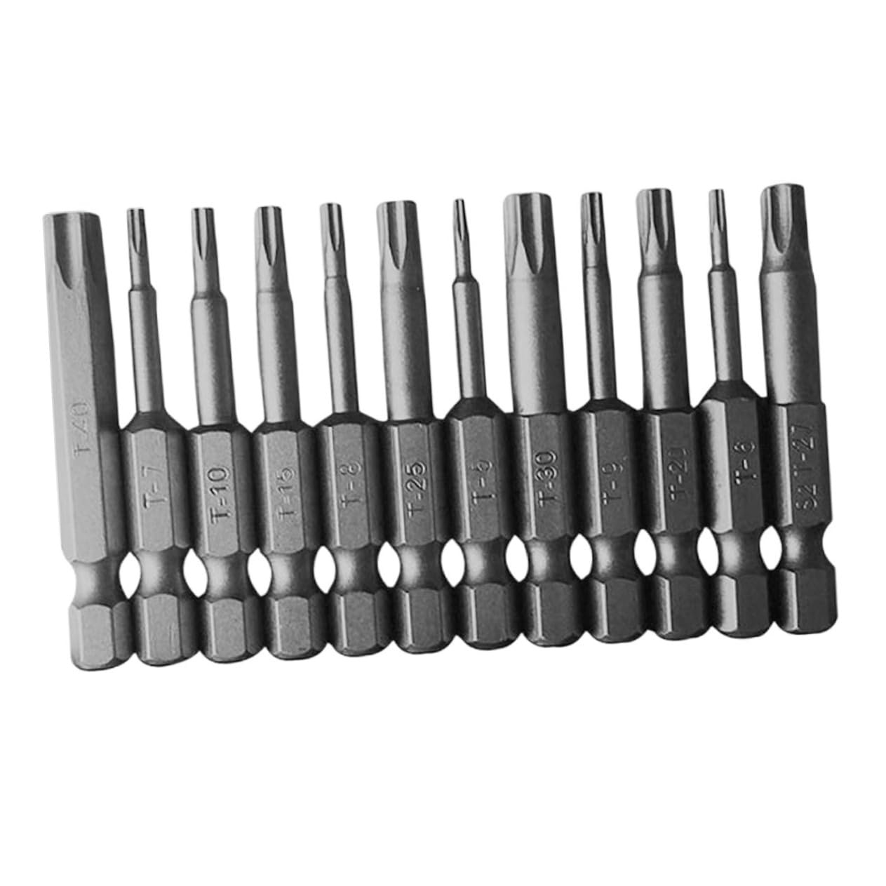 HOMSFOU 3 Set Completi Di Punte Per Cacciavite Elettrico Da 1/4 Pollici Set Di Punte Per Cacciavite -t40 Per Utensili 12 Pezzi * 3