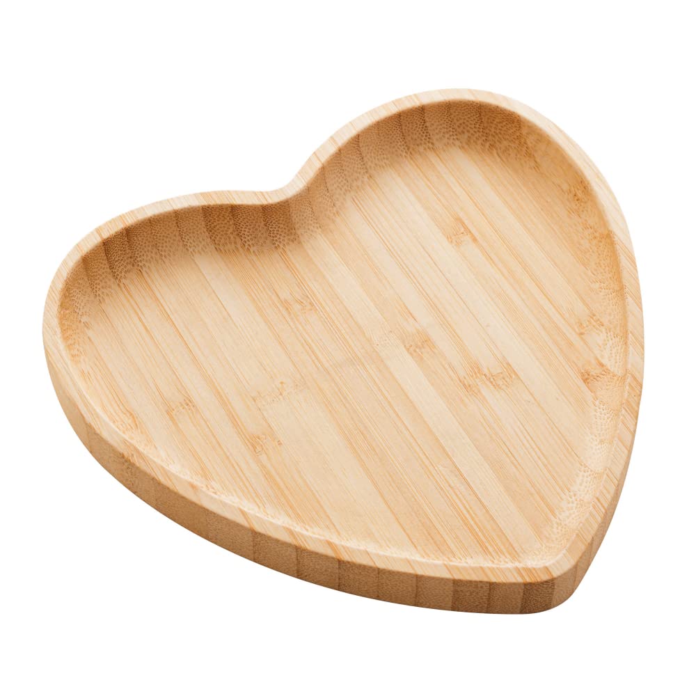LYOR - Bandeja de Bambu Heart 12,5cm x 12,5cm x 1,5cm : Amazon.com