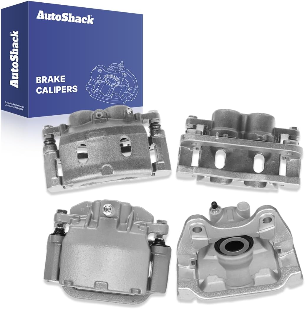 AutoShack Front & Rear Brake Calipers Replacement for 2008-2018 Chevrolet Silverado 1500 2008-2018 GMC Sierra 1500 2008-2020 Chevrolet Tahoe 2008-2020 GMC Yukon 2008-2020 Cadillac Escalade 4-PC Set