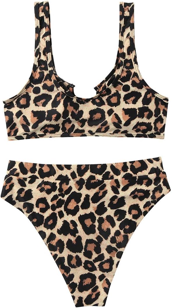 SUUKSESS Women Cutout Bikini Sets Push Up High Waisted Swimsuits 2 Piece - Image 4