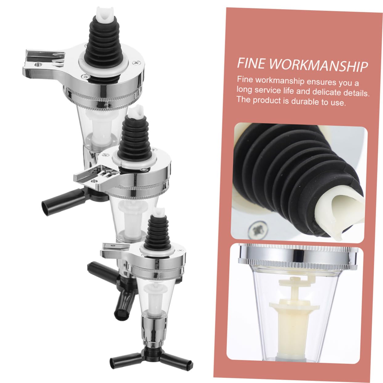 3 Piezas Dispensador de Bebidas Pared Dosificador Cuantitativo para Botellas de Licor y Vino Uso Fácil para Fiestas y Bares Diseño Luminoso Seguro y Duradero
