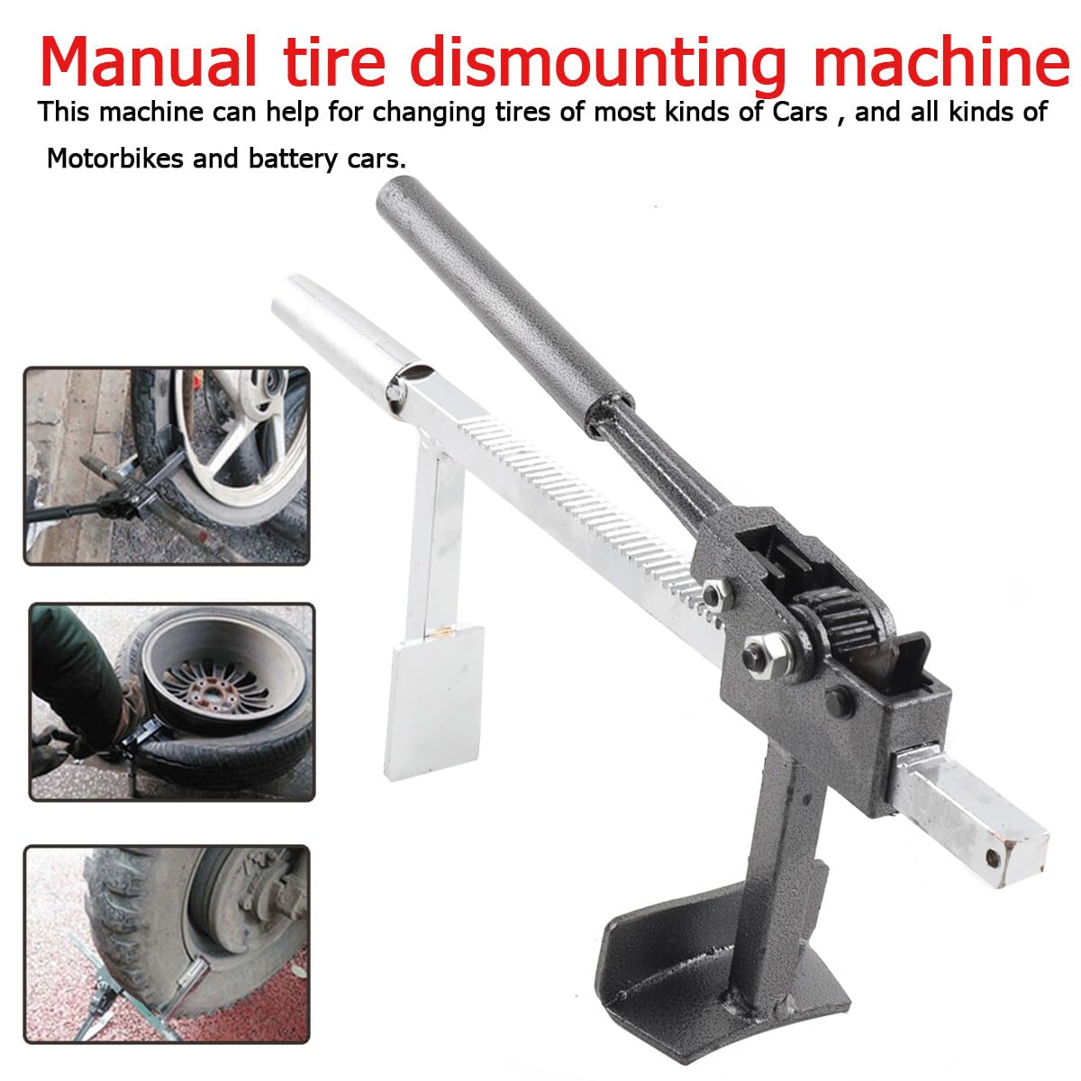 Smontaggiatore pneumatici, strumento per il montaggio di pneumatici, per il montaggio di pneumatici, per il montaggio di pneumatici, per lo smontaggio di pneumatici da moto
