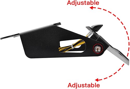 Miniatura 4 de Eliminador de guardabarros trasero para motocicleta, soporte ajustable para placa de matrícula con luz LED para placa de matrícula compatible con