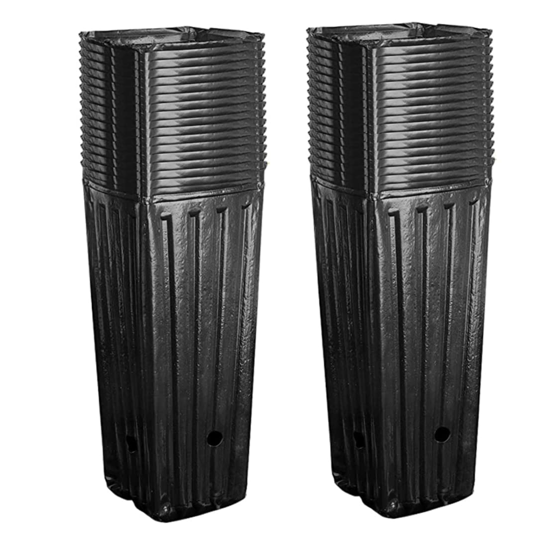 Pots de pépinière de Plantes Profondes, Pots d'arbres Hauts, récipient semis avec Trous Drainage pour Jardin, 50 pièces graines Taille