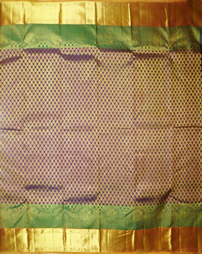 Sri Vinayaka purple kanchipuram silk saree – image 4