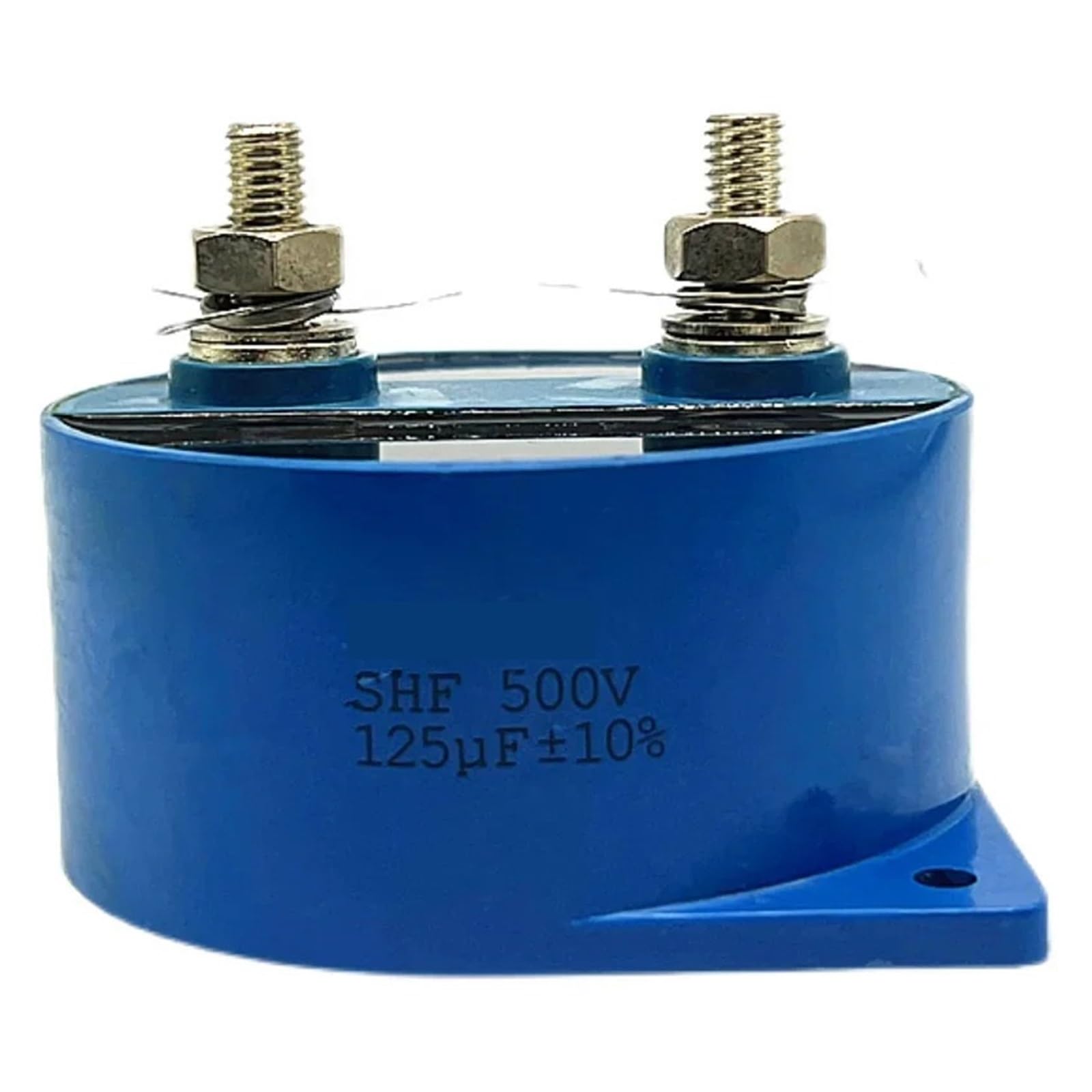 Condensateur 125uF 500VDC pour moteur électrique et filtrage de puissance industriel