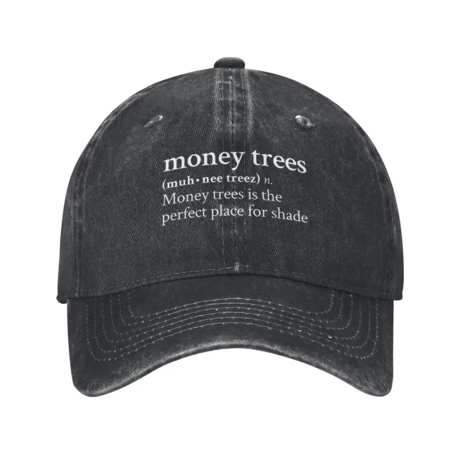 Baseball Cap Money Trees By Kendrick Music Lammar Adult Retro Denim Washed s Men Cowboy Activities Hats Hiking Womens Trucker Cap