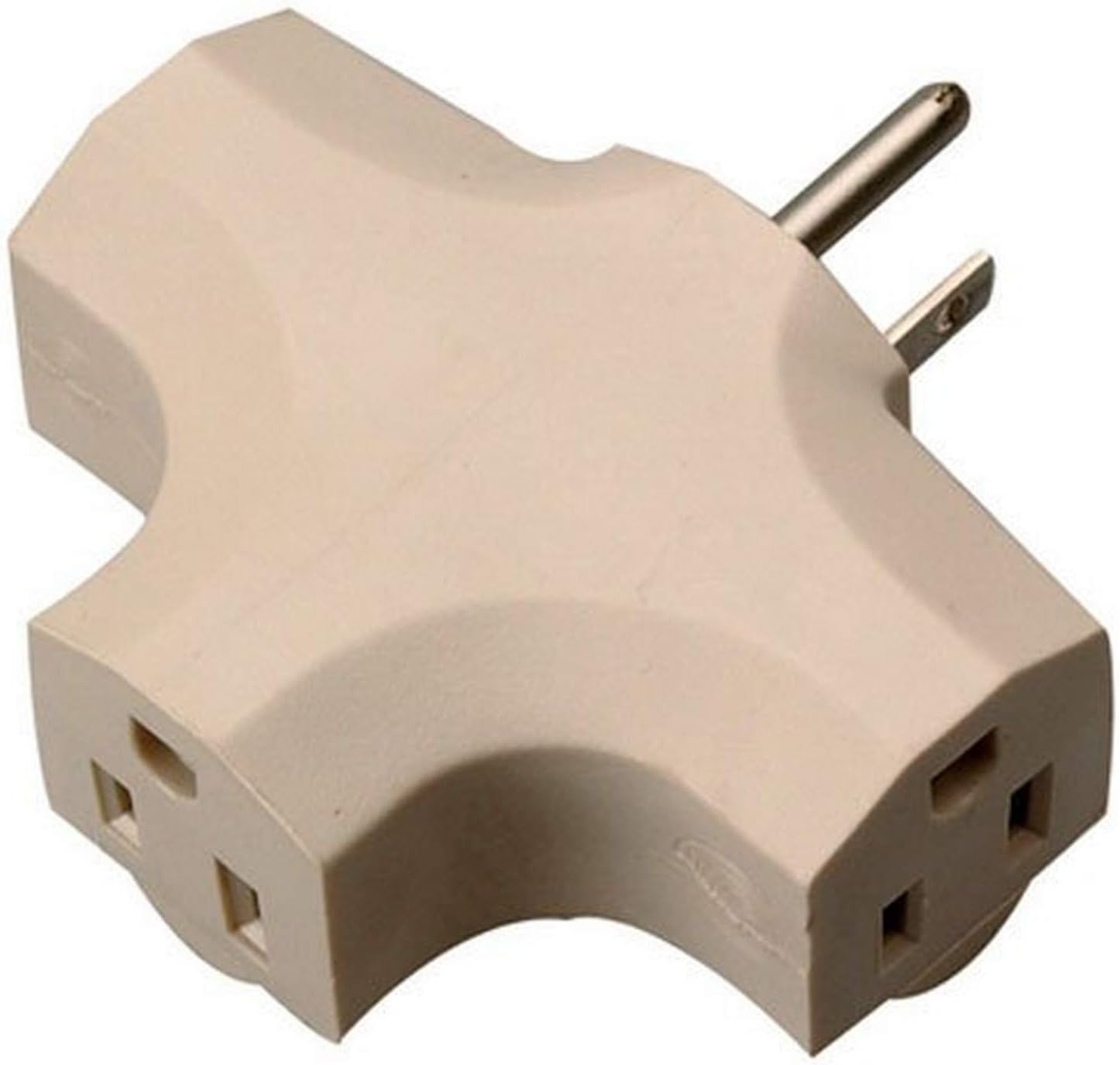 Master Electrician 09902-97ME Beige Vinyl Grounded Cube Tap