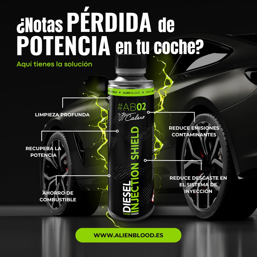 Alien Blood - Pack de 12 x 250 ml - Limpiador y Protector de Inyectores Diesel + Aditivo para Combustible Premium + Alto Rendimiento