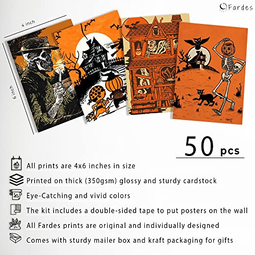 Halloween Home Decor Aesthetic Pictures, Halloween Room Decor, 50Pcs Of Halloween Wall Collage Kit For Halloween Wall Decor, Halloween Decor Indoor For Teen Girls Bedroom Decor (50Pcs Of Halloween - Ii) #TOP1