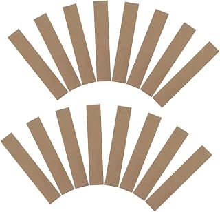 EXQUIMEUBLE 200 Piezas Juego De Palillos De Papel Kraft. Caso Bolsa Vajilla Cuchillería Sacar Manga Cubrir Utensilio Envoltura Light Brown