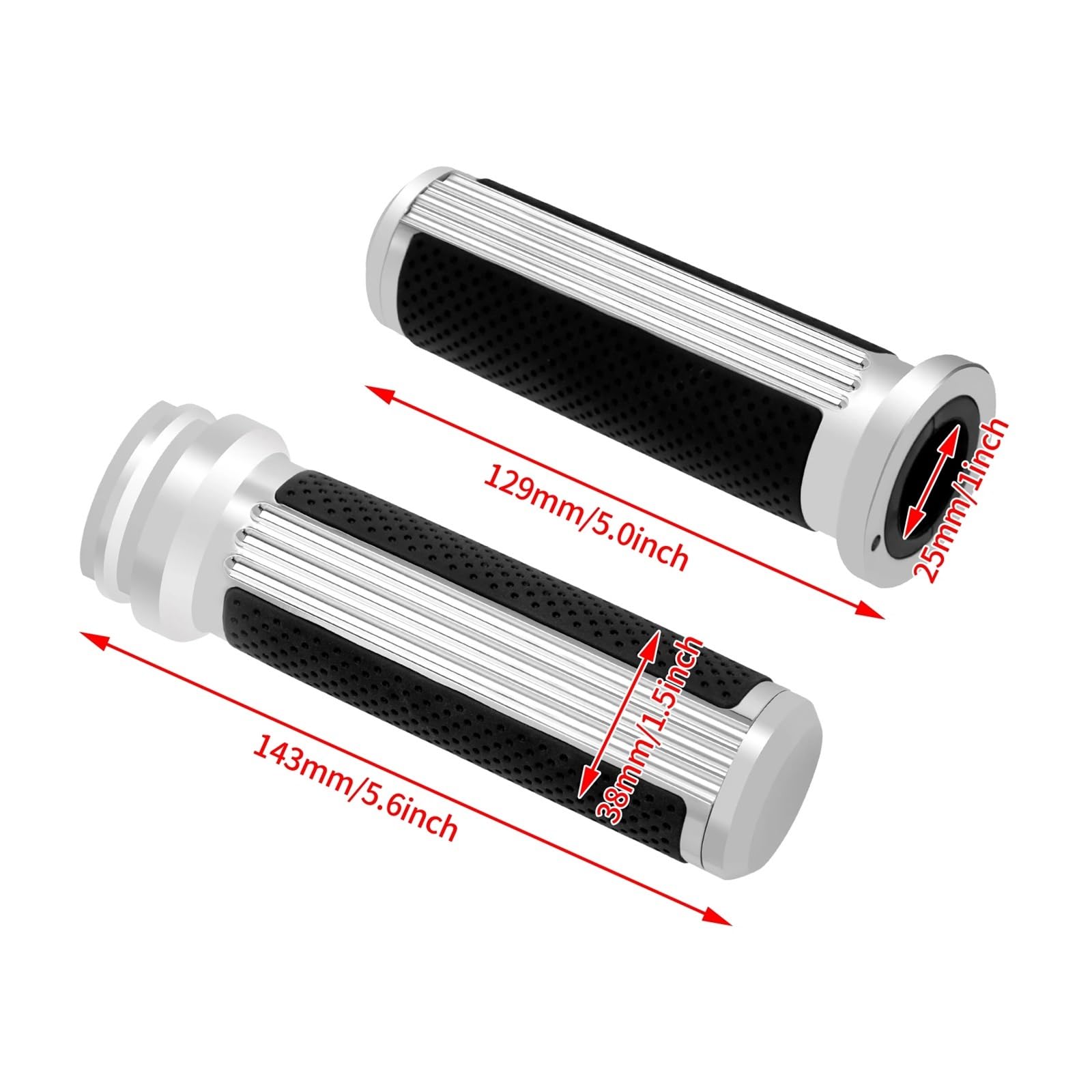 Manopole manubrio moto 1 "manopole acceleratore elettronico da 25mm per Har&ley Touring Street Electra Glide FLHX Softail Slim FLHR Manopole manubrio