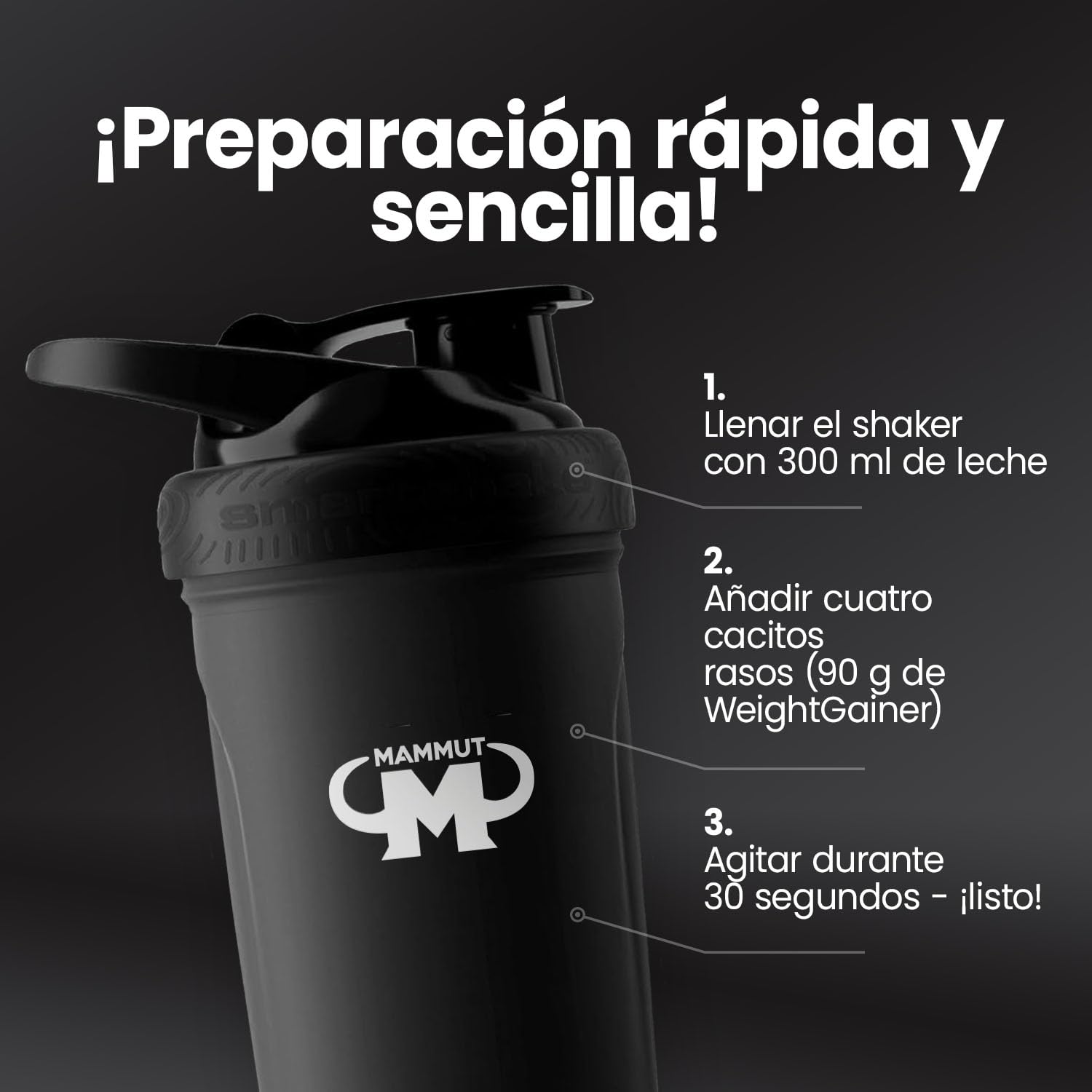 Mammut Weight Gainer Crash 5000 (4500g) Chocolate Aumento de Peso