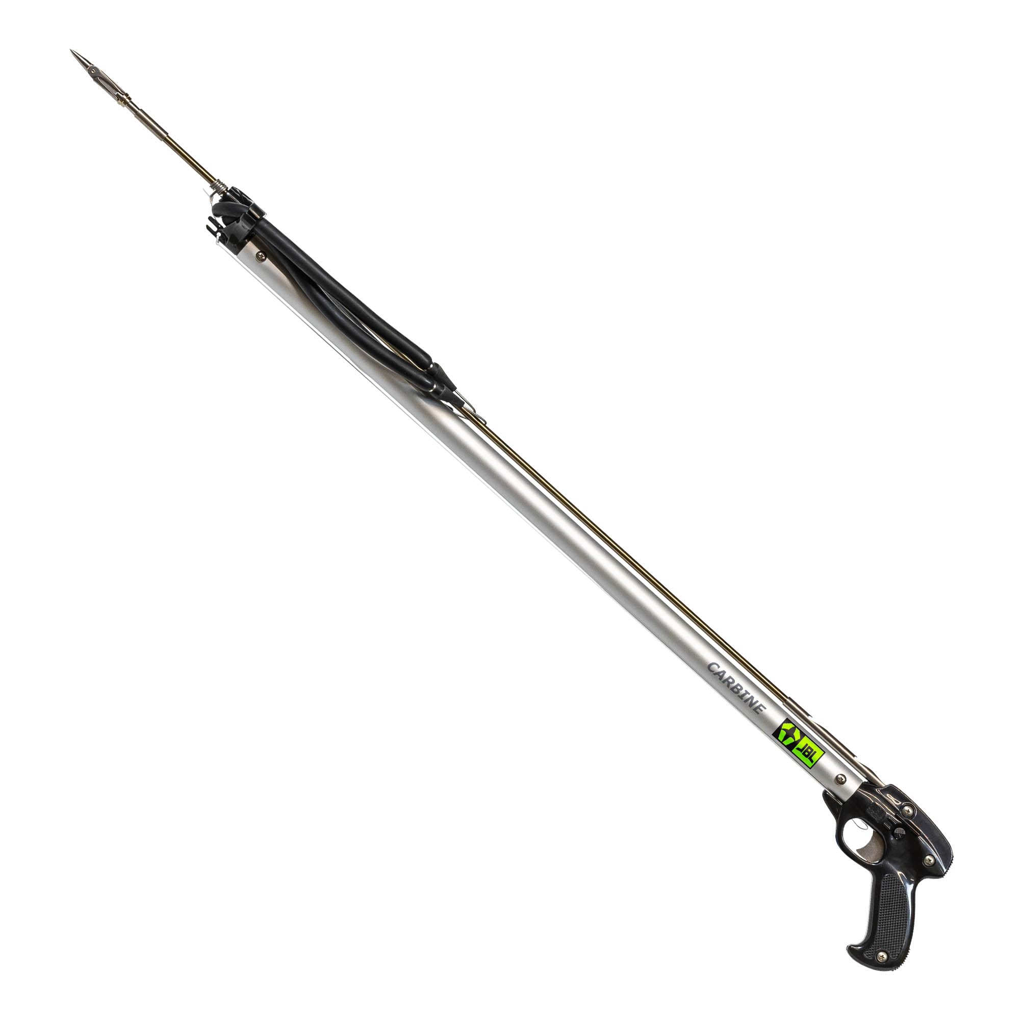 JBL Spearguns Carbine Speargun for Spearfishing, Speargun for Freediving, Scuba Diving, Fishing, Diving, Aluminum Barrel, Stainless Steel Shaft, Easy Stretch Bands, Made in USA