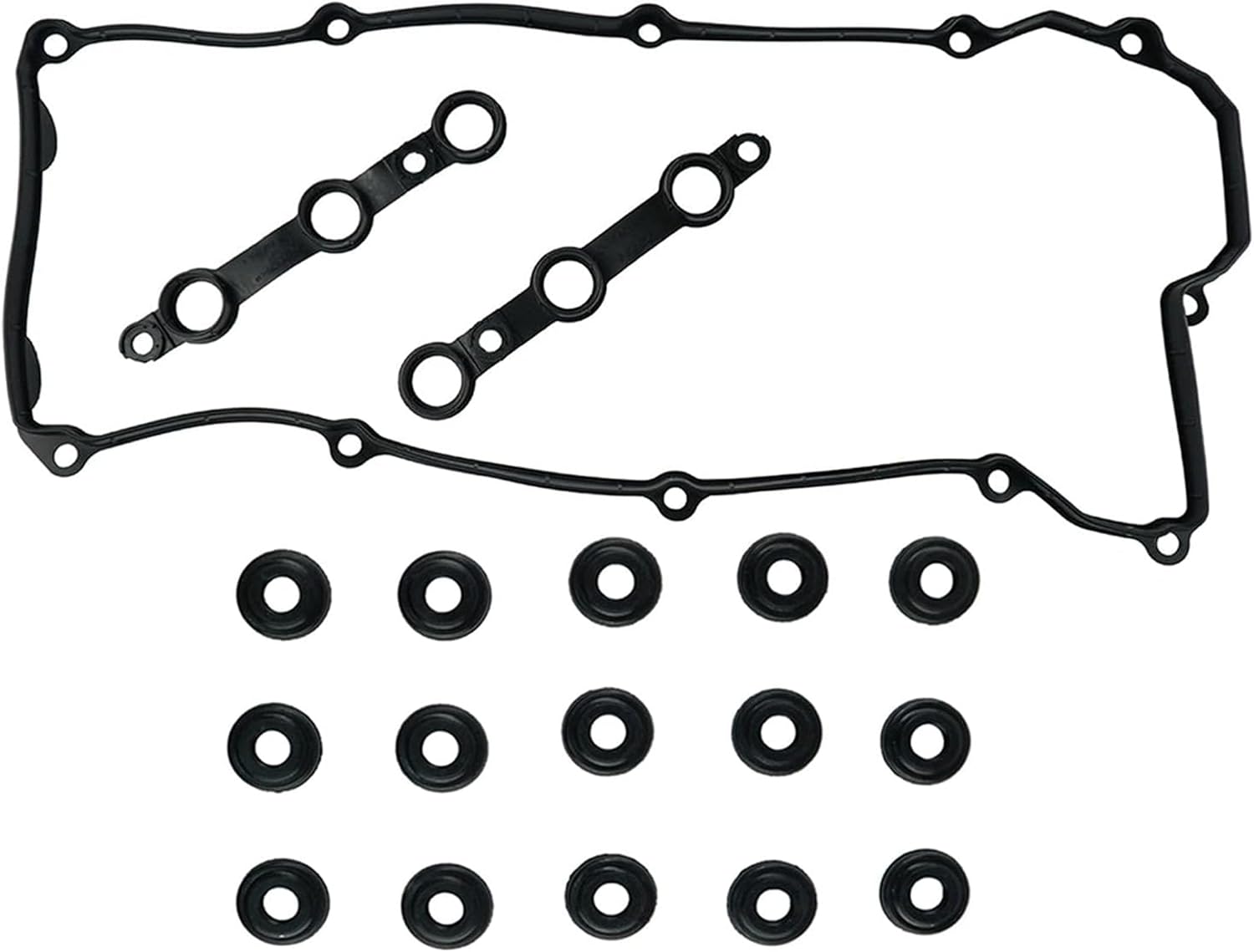 AUCERAMIC Valve Cover Gasket Set Fit for BMW 323i 323is 328i 523i 528i 728i 728iL M3 Z3 2.5L 2.8L 3.2L L6 M52 11121726537 1121437395