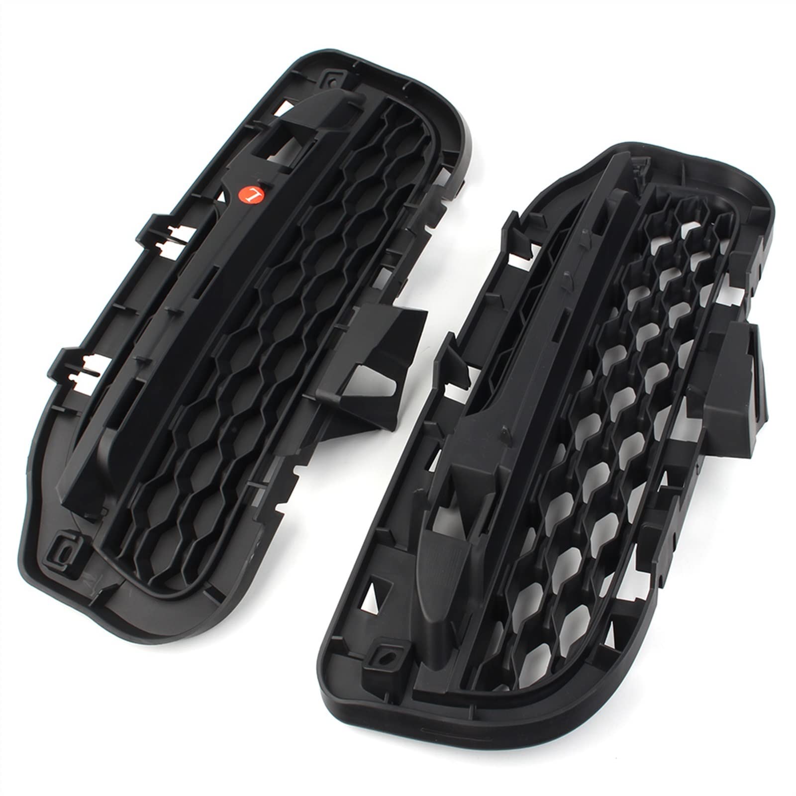 Grille Fender 2pcs Car Bumper Fog Lamp Grille Foglights Grill Protector ABS Trim For Jaguar For XJ 2016 2017 2018 2019 2020 2021 C2D27003 Bumper Grille