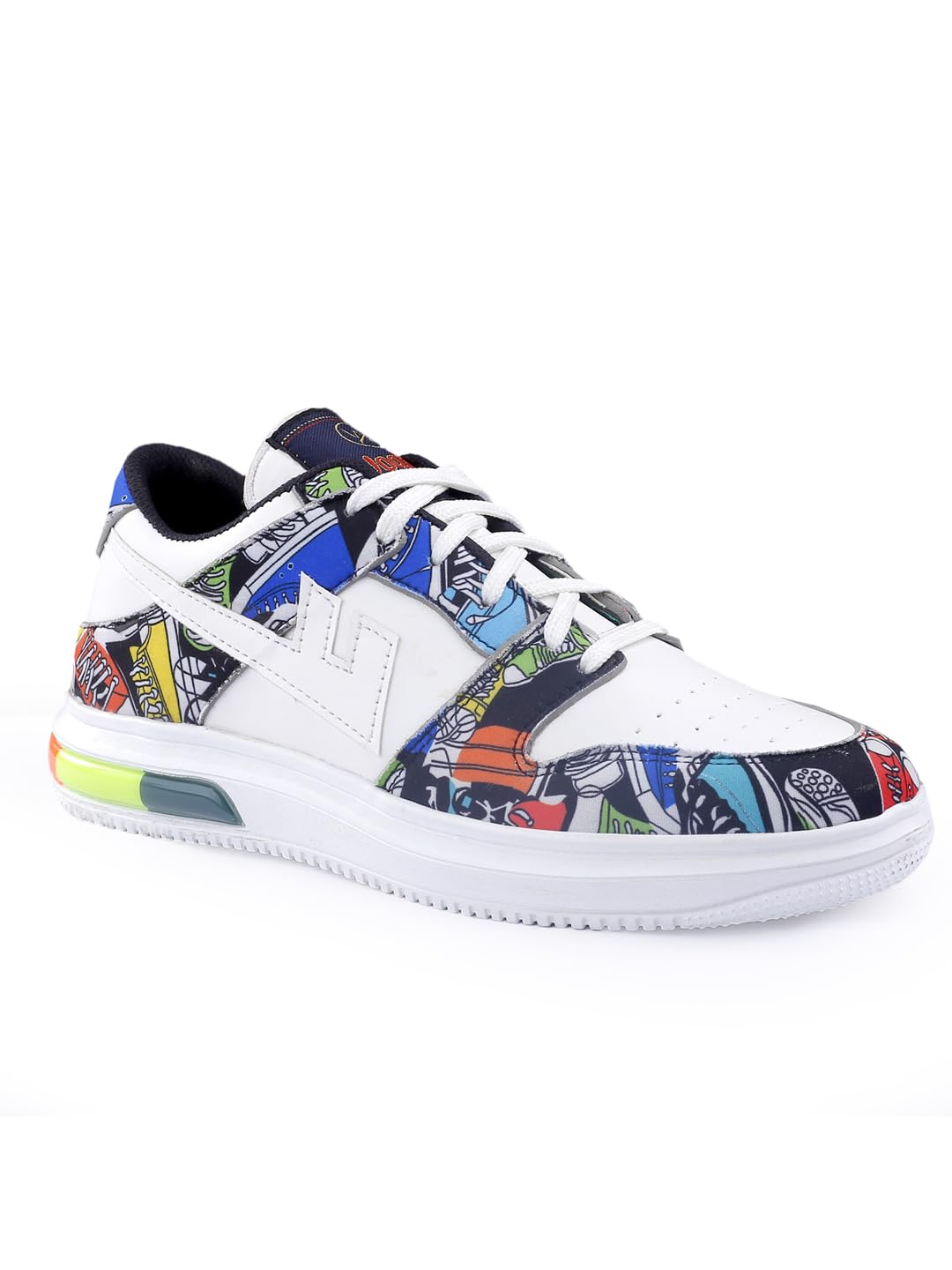 WOAKERS Synthetic Leather Casual Sneaker Shoes for Men (Multicolor, 9) (MULTI-555-JORDAN) (B0CX5CRRCJ) Amazon Price History, Amazon Price Tracker