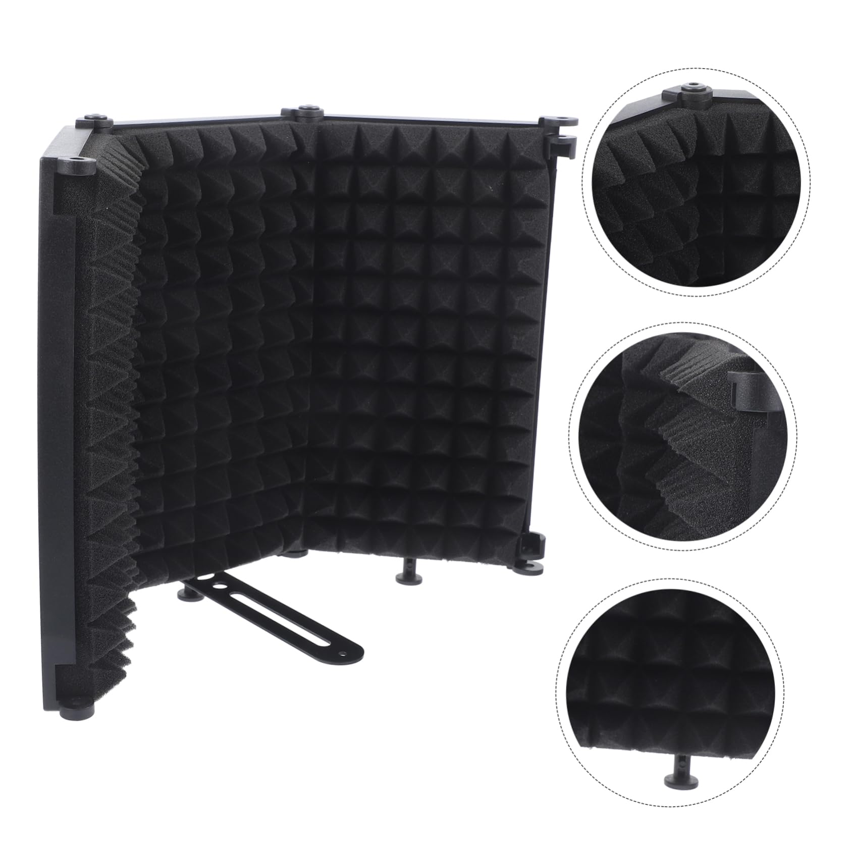 SUPVOX Filtro Anti-pop Per Microfono in Ferro Schermo Isolante Pieghevole Copertura Antivento Forma Accessori Per Registrazione Vocale