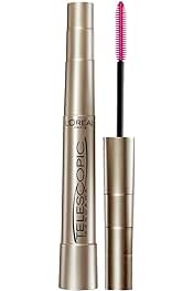 Makeup Telescopic Original Lengthening, Lash Separating Mascara with Dual Precision Brush, Washable, Blackest Black, 0.27 Fl Oz., 1 Count