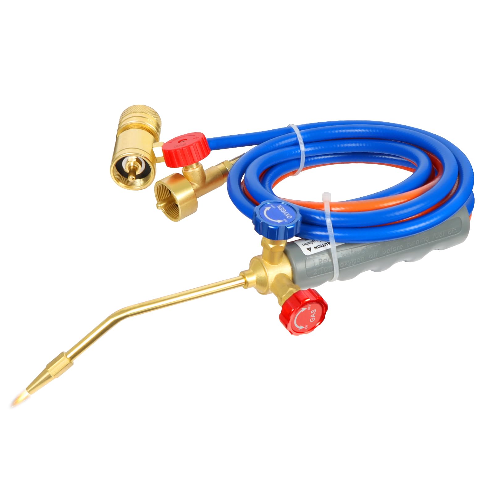 Brazing Torch Kit for MAPP Gas &amp; Propane, Brass &amp; Stainless Steel Cutting Torch Kit, Welding Torch Set for Soldering, Jewelry, HVAC, Glass Blowing