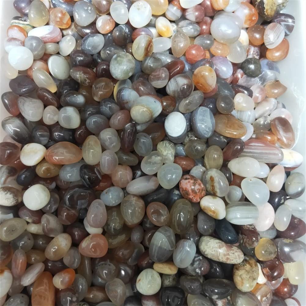 Decoración del hogar, 100 g Cristal de cornalina natural Grava Ágata Piedras curativas Plantación Acuario Tanque de peces Material de bricolaje Regalos, Cristal natural Inicio Colecciones ( Size : 200