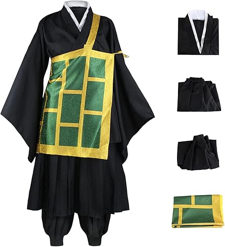 IKaewe Geto Suguru - Disfraz de sotana y kimono, uniforme para fiesta de Halloween