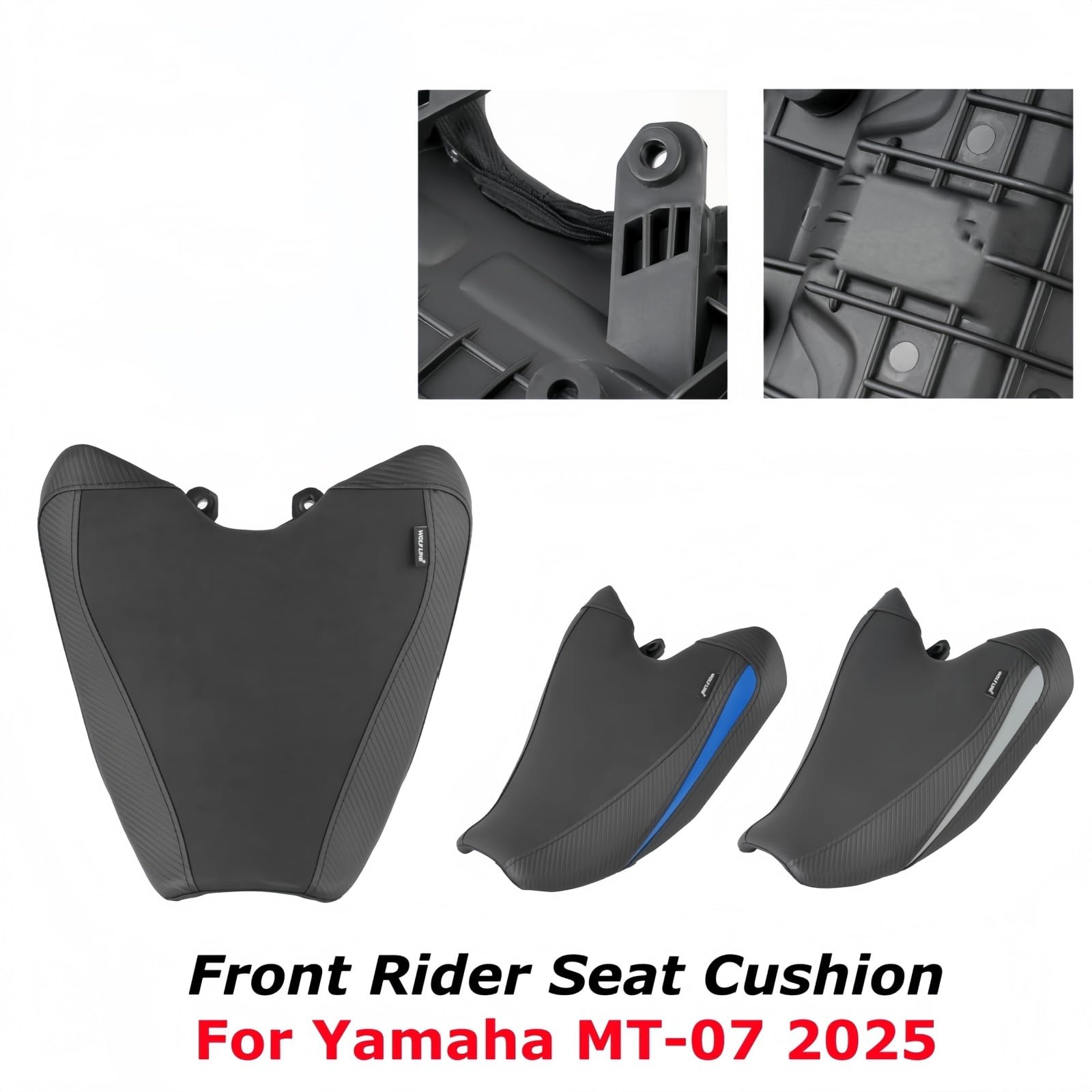 Poduszka Poduszka przedniego siedzenia Poduszka siedzenia kierowcy Przednie siodło Pasuje do Yamaha MT 07 MT-07 2025 Poduszki akcesoria Motocykl Siedzisko(Blue)