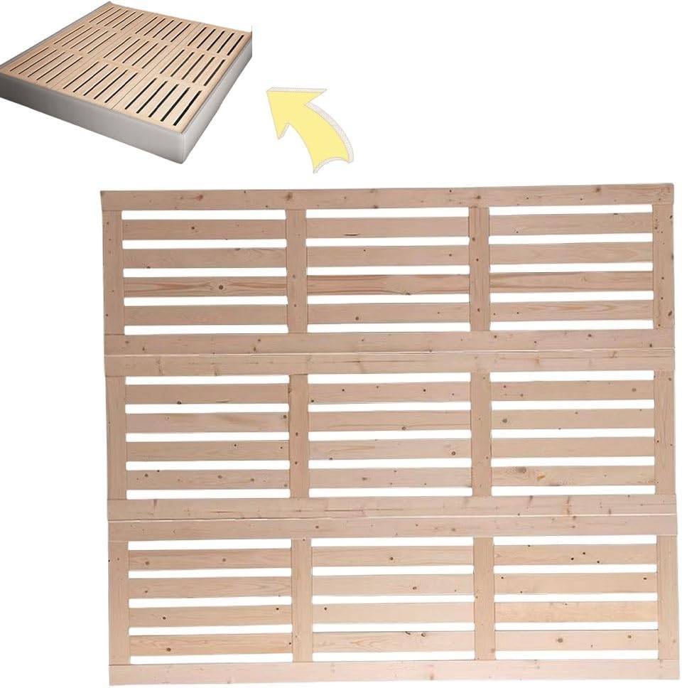 Bed Support Slats, Solid Wood Bunkie Board, Bedstead Folding Bed Board, Ranked Skeleton for Bedroom(39.37in*78.74in)