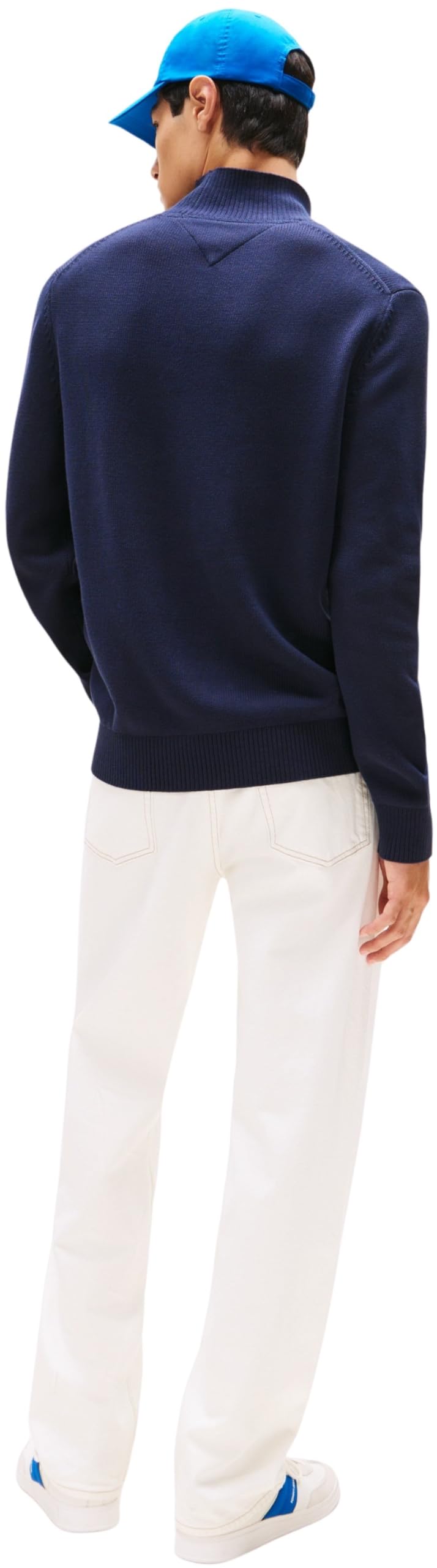 Tommy Jeans TJM Slim ESS Roll NCK Sweat Dm0dm22096 Suéter pulóver Hombre (Pack de 1)