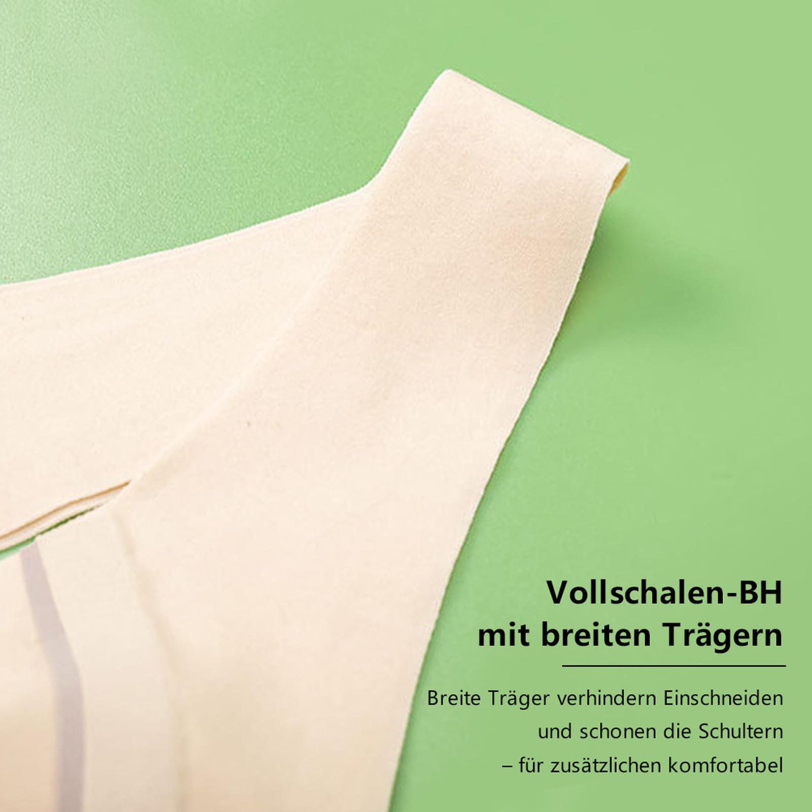 Sport BH Damen ohne bügel Tshirt BH Bustier Baumwolle Damen