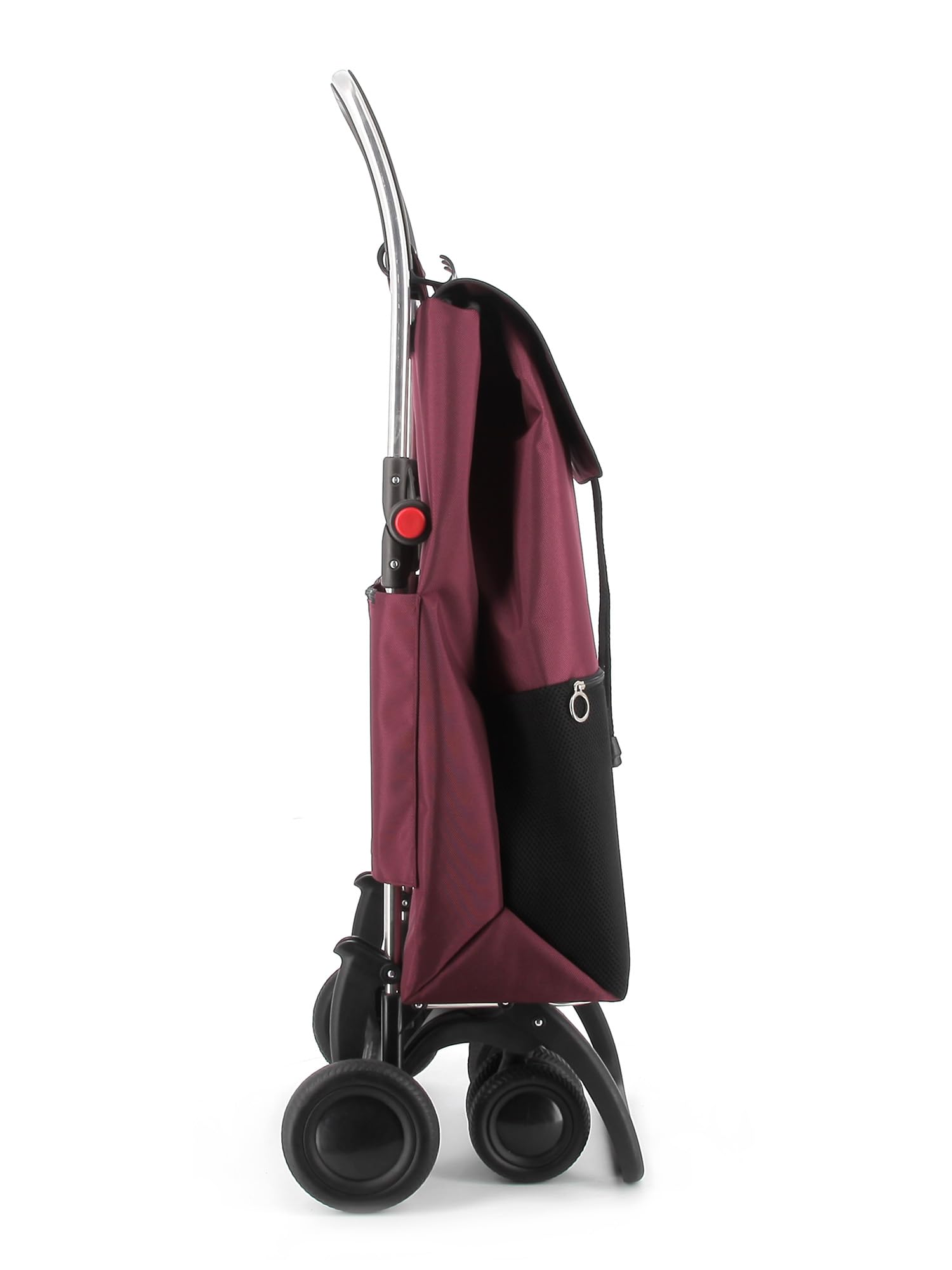Rolser I-Max Urban 4 Wheel 2 Swivelling Foldable Shopping Trolley - Bordeaux