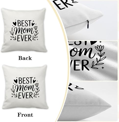 Miniatura 3 de Moms Valentines Day Gifts Accent Pillow Covers 18X18 for Mom Birthday Best Mom Presents Mama Gift Mama Bear Gifts Velvet Pillow Case Indoor Home